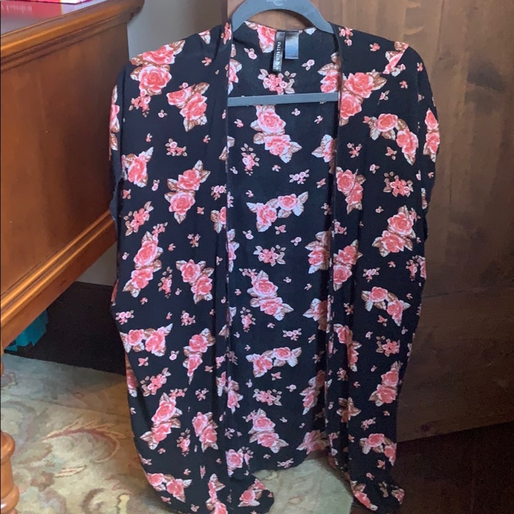 floral cardigan/cover up